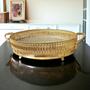 Imagem de Bandeja Espelhado Redonda Dourado -7x45x32cm - Bandeja Elegante para Servir com Prestígio - Decorativa com Toque de Luxo!