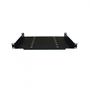 Imagem de Bandeja Fixa 19  X 400mm Preta 4 Pontos Fixacao Max Eletron