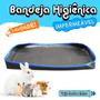 Imagem de Bandeja Higiênica Impermeável para Cercado Porquinho da Índia Coelho Hamster 40x120 Nylon Preto