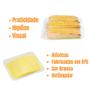 Imagem de Bandeja Isopor B3 rasa para salgados e frios - C/100