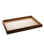 Imagem de Bandeja Madeira  Bambu Com Sisal Natural  45x30x4cm - Woodart