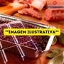 Imagem de Bandeja Marmita Marmitex Alumínio Retangular Descartável com Tampa PET Thermoprat - 750ml - 50 unidades