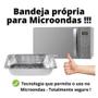 Imagem de Bandeja Marmitex Alumínio Retangular 1500ml - 100 Unidades (Ideal Para Microondas)