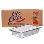 Imagem de Bandeja Marmitex Aluminio Retangular 1500Ml C/100 Life Clean