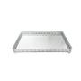 Imagem de Bandeja Metal Com Espelho Com Pé Prata 24X14,5Cm Class Home