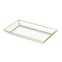 Imagem de Bandeja metal/vidro espelho rectangle glass edges 35,5 x 21 x 3,5 cm