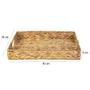 Imagem de Bandeja Multiuso Fibra Natural Seagrass C/ Alça 40X30X6 CM 3075 Paramount