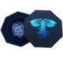 Imagem de Bandeja para Dados Fantasydice Cthulhu Tome - Octógono de 8" com Tampa e Área de Preparação - 5 Conjuntos de Dados (7 Dados/Conjunto) para RPGs