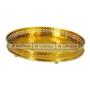 Imagem de Bandeja Pequena Metal Dourado Classico Detalhes Luxo