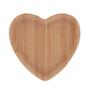 Imagem de Bandeja Petisqueira De Bambu Heart Coração Mesa Posta 12,5cm Lyor