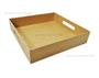 Imagem de Bandeja Quadrada com Alça Lateral 25x25x5 Mdf Madeira