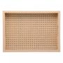 Imagem de Bandeja Retangular de MDF com Fundo Treliça 40cm x 4cm x 30cm - Lyor
