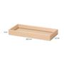 Imagem de Bandeja Retangular em MDF com Linho  28,5 x 12 x 3cm