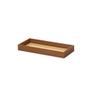 Imagem de Bandeja Retangular em MDF com Rattan 28,5 x 12 cm x 3cm