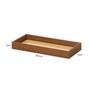 Imagem de Bandeja Retangular em MDF com Rattan 28,5 x 12 cm x 3cm