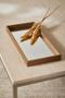 Imagem de Bandeja Retangular em MDF Marrom com Espelho 3x38x18cm - Mart