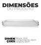 Imagem de Bandeja Retangular Leve e Resistente 45x22x2 Cm 332 Sanremo