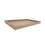 Imagem de Bandeja Retangular Lisa Simples com Alça 30,5x20,5x2 Mdf 6mm Madeira
