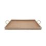 Imagem de Bandeja Retangular Lisa Simples com Alça 30,5x20,5x2 Mdf 6mm Madeira