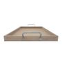 Imagem de Bandeja Retangular Lisa Simples com Alça 30,5x20,5x2 Mdf 6mm Madeira
