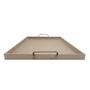 Imagem de Bandeja Retangular Lisa Simples com Alça 32x27x2 Kit 3un Mdf 6mm Madeira
