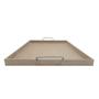 Imagem de Bandeja Retangular Lisa Simples com Alça 32x27x2 Kit 3un Mdf 6mm Madeira