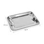 Imagem de Bandeja Retangular Mimo Style Linha Jaipur 38x27,5cm Em Aço Inox