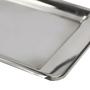 Imagem de Bandeja Retangular Travessa Classica Em Aço Inox 30cm Servir Cha Cafe - Class Home