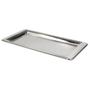 Imagem de Bandeja Retangular Travessa Classica Em Aço Inox 30cm Servir Cha Cafe - Class Home