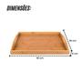 Imagem de Bandeja Servir Café da Manhã Lanche Retangular Bambu 40x30cm