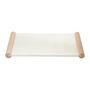 Imagem de Bandeja, Suporte 37cm De Mármore Com Borda De Madeira Lyor - L66981