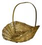 Imagem de Bandejão De Bambu Oval Cesta Fraldeira Vime Palha Com 48cm