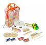 Imagem de Bandinha Infantil Kit com 10 Instrumentos e Mochila com Alça