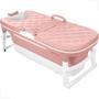 Imagem de Banheira Baby Pil Ofurô Dobravel e Resistente com Controle de Temperatura - Rosa - BNXGR