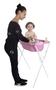 Imagem de Banheira Com Suporte Bebê Infantil Baby Criança Rosa Resistente 34L Barato