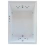 Imagem de Banheira Hidromassagem Astra Cayman Double Luxo 180cmx120cmx52cm - 04 Jatos Branco Acrílico P4 Sem A