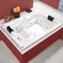 Imagem de Banheira Hidromassagem Astra Nobile Maggiore Super Luxo 180cmx130cmx53cm - 08 Jatos Gel Coat P3 Com Aquecedor 220V