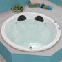 Imagem de Banheira Hidromassagem Astra Ronde Super Luxo 160cmx160cmx40cm - 04 Jatos Branco Gel-Coat P2 com Aquecedor 220V
