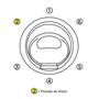Imagem de Banheira Hidromassagem Astra Ronde Super Luxo 160cmx160cmx40cm - 04 Jatos Branco Gel-Coat P2 com Aquecedor 220V