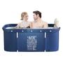 Imagem de Banheira Ofurô Dobrável Portátil Retangular PVC Com Encosto Inflável Laundry Rules VG+