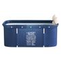 Imagem de Banheira Ofurô Dobrável Portátil Retangular PVC Com Encosto Inflável Laundry Rules VG+