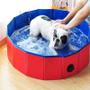 Imagem de Banheira Piscina Pet Cachorro Grande Dobrável Resistente