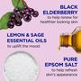 Imagem de Banho de Espuma Dr. Teal's Black Elderberry com Vitamina D - Pacote com 2 (1L cada)