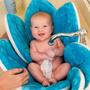 Imagem de Banho de Flores - O Assento original de banho de flores para recém-nascidos - Ultrasoft, Banheira de Pelúcia para Bebês 0-6 Meses - Azul