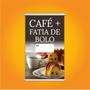 Imagem de Banner Café Fatia De Bolo Cafeteria Preço Lona Grande