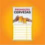 Imagem de Banner  Cervejas Tabela Preços Bebidas Grande