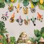 Imagem de Banner de aniversário Hooqict Safari Animals Party Decoration