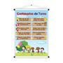 Imagem de Banner De Lona Educativo Combinados da Turma Crianças Felizes - 85x60cm