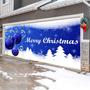 Imagem de Banner de porta de garagem Yownig Merry Christmas 2x5m poliéster