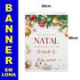 Imagem de Banner em Lona Com Bastão 60x80cm - Feliz Natal!